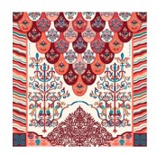 Платок "Легенды народов Амура", 90*90, иск шёлк
