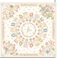 Платок "Старооскольская игрушка", 90*90 см, 100% шелк