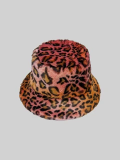 Панама розовый леопард